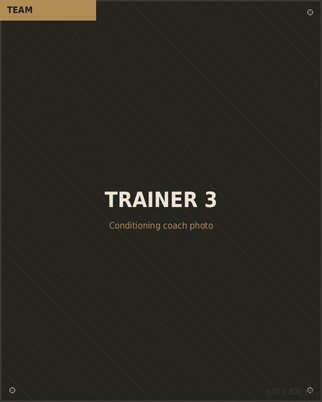 Photo of Conditioning Coach — placeholder